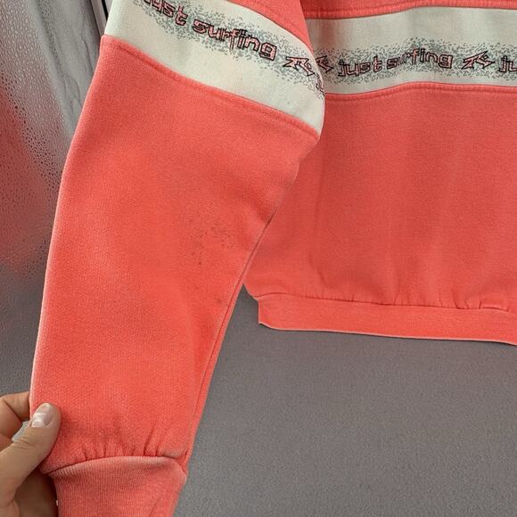 Vintage 80s Rusty Surf Skate Crewneck Sweatshirt Distressed Pink Mens Large RARE - Picture 12 of 16